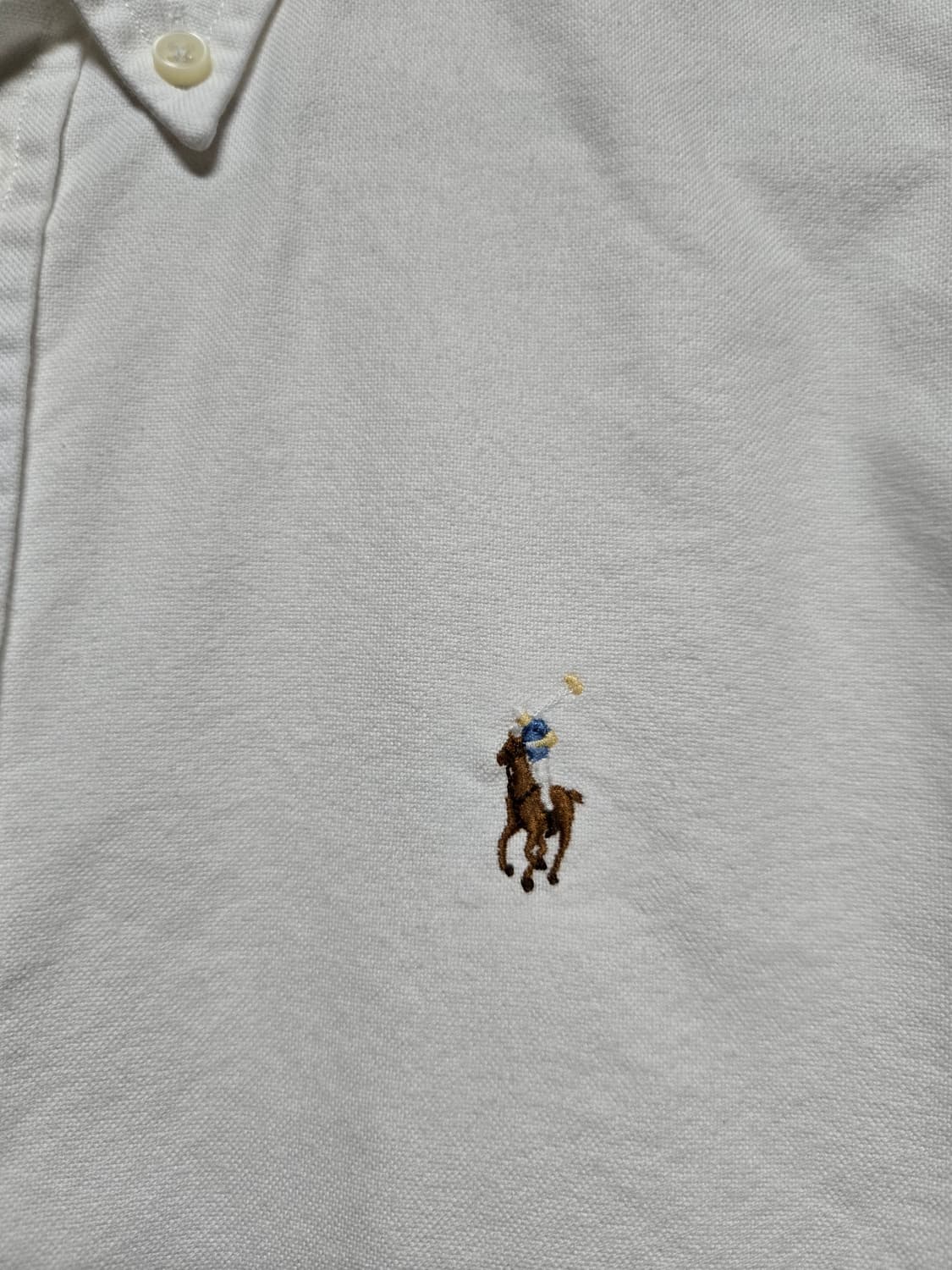 폴로 랄프로렌 정품 여성 화이트 옥스포드 셔츠 상품이미지3