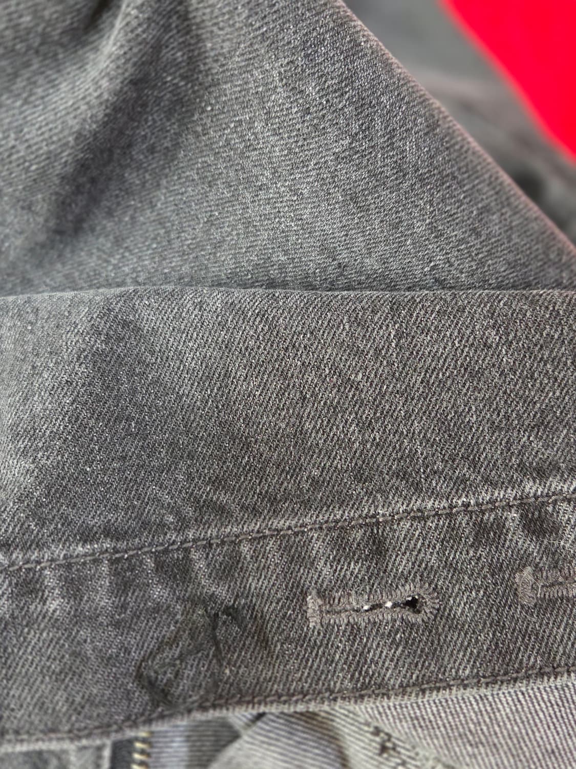 EE washed denim vest 상품이미지3