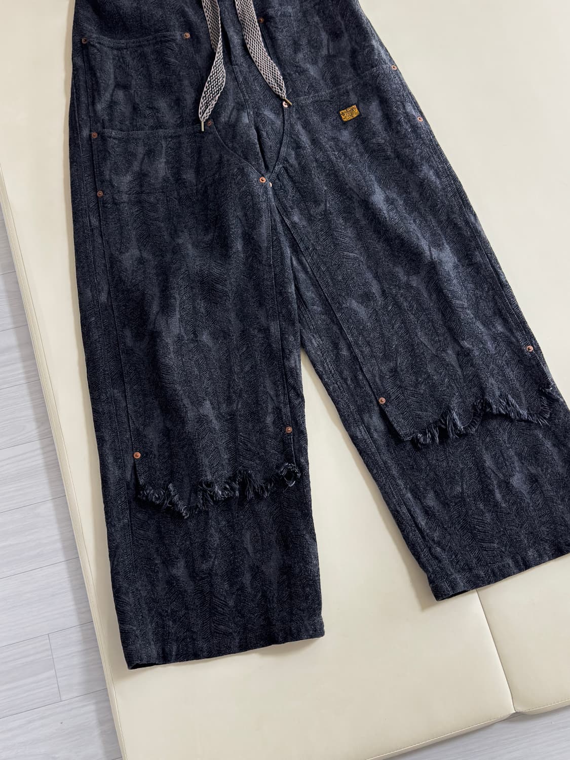 캐피탈 맥파이 더블니 데님 블랙 4 상품이미지5