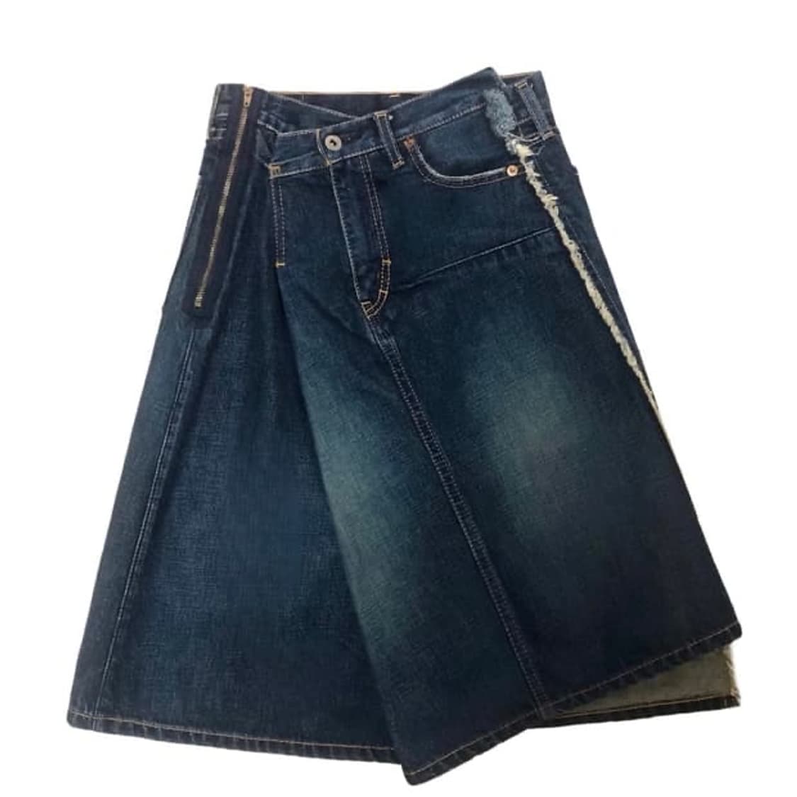 Junya Watanabe 데님 비대칭 스커트 상품이미지2