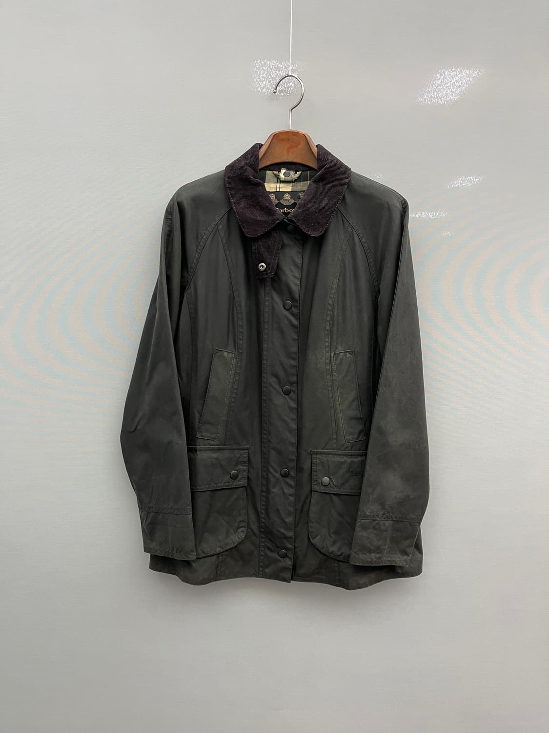 바버 비드넬 왁스 자켓 uk10 상품이미지1