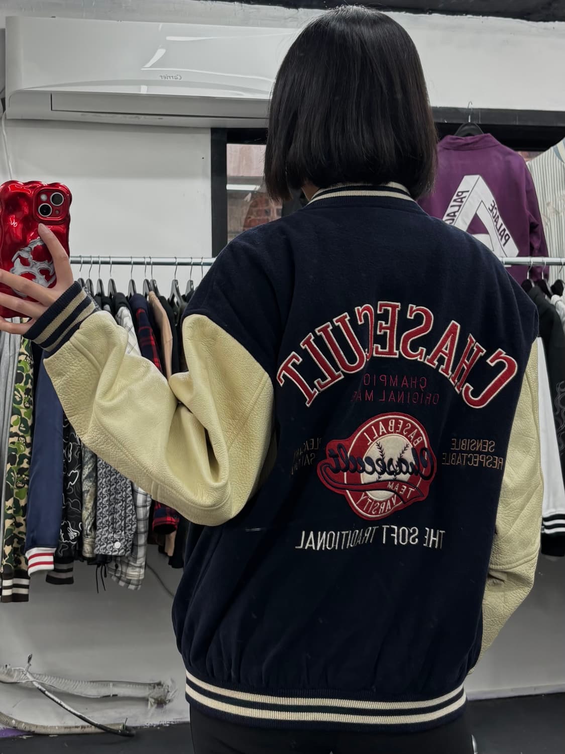 Chasecult 레더암 바시티 상품이미지5