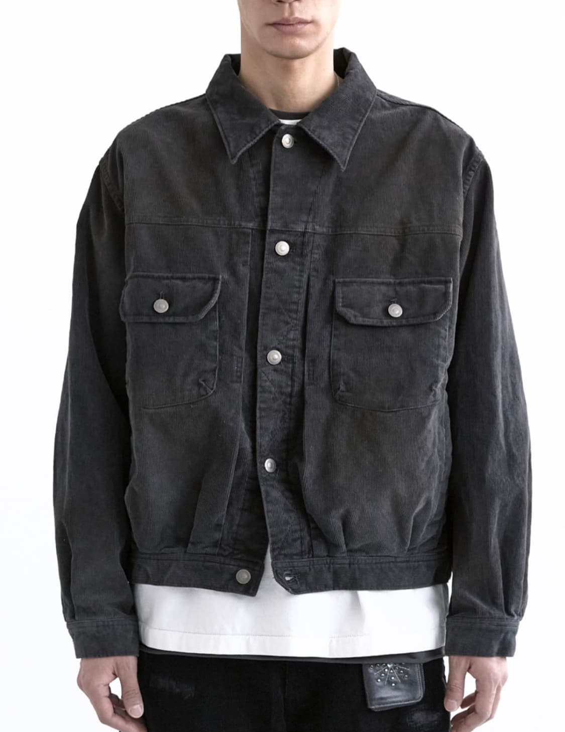 폴리테루 유즈드 트러커 자켓 코듀로이 멀티 페이디드 4사이즈 상품이미지3