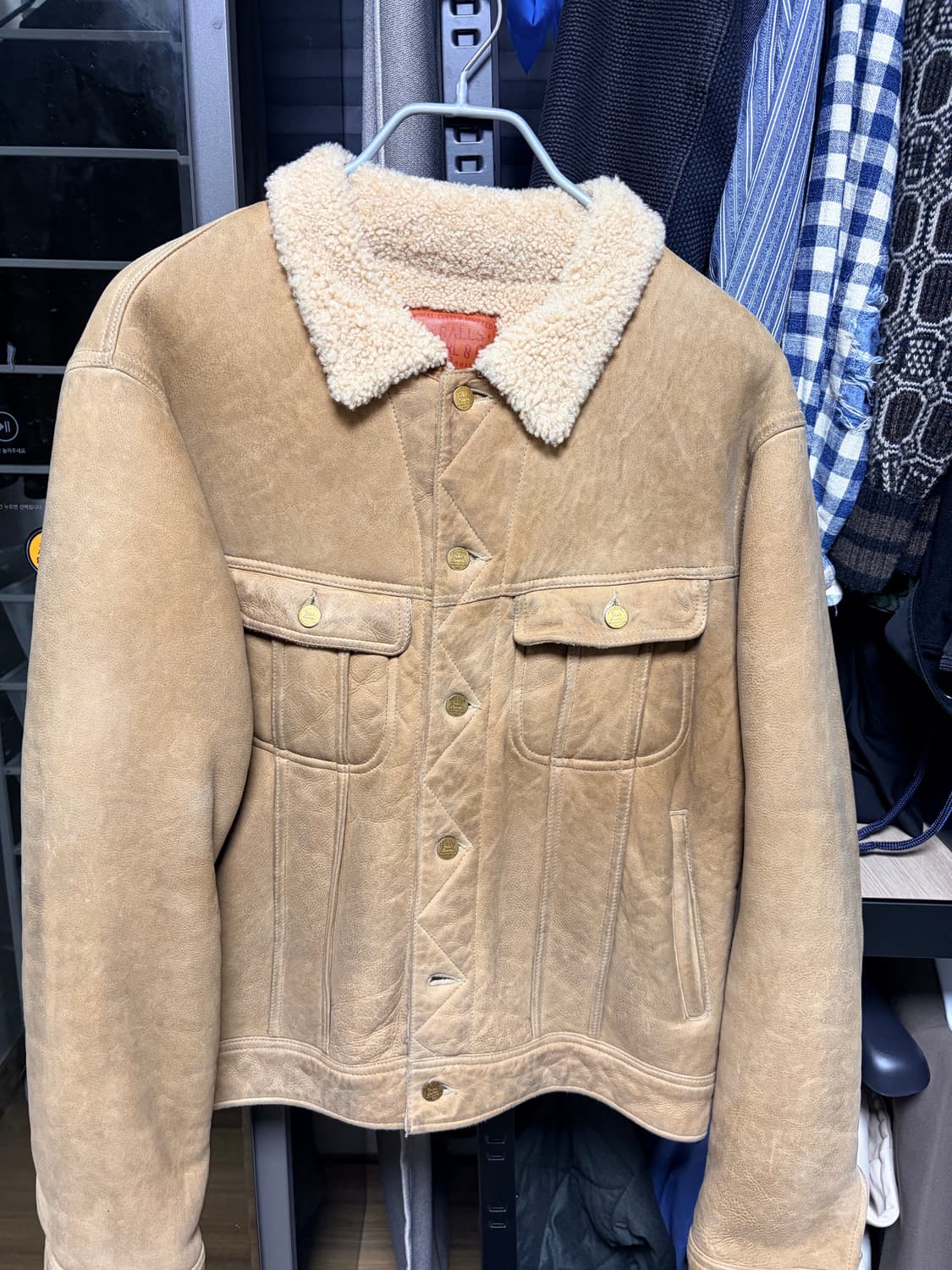 더블알엘 시어링 자켓 L 사이즈 상품이미지1