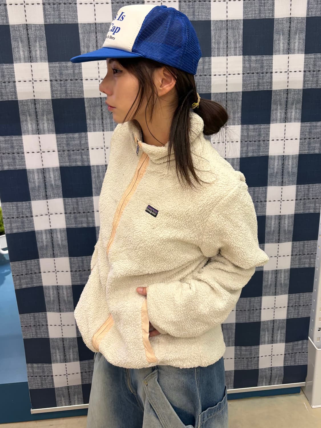 90s PATAGONIA 아이보리 플리스 집업 상품이미지2