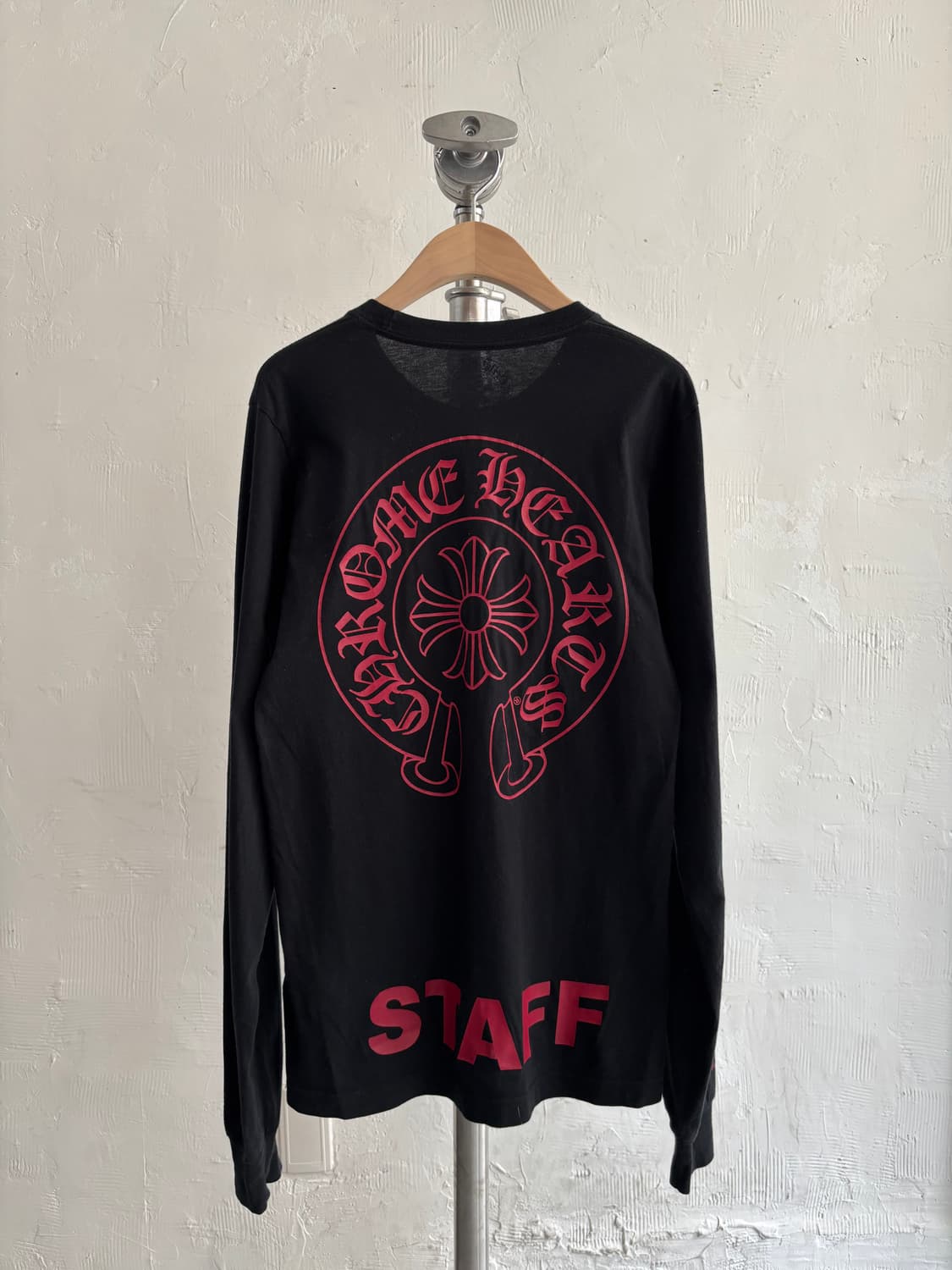 Chrome Hearts 크롬하츠 레드 홀스슈 로고 스태프 롱슬리브  상품이미지6