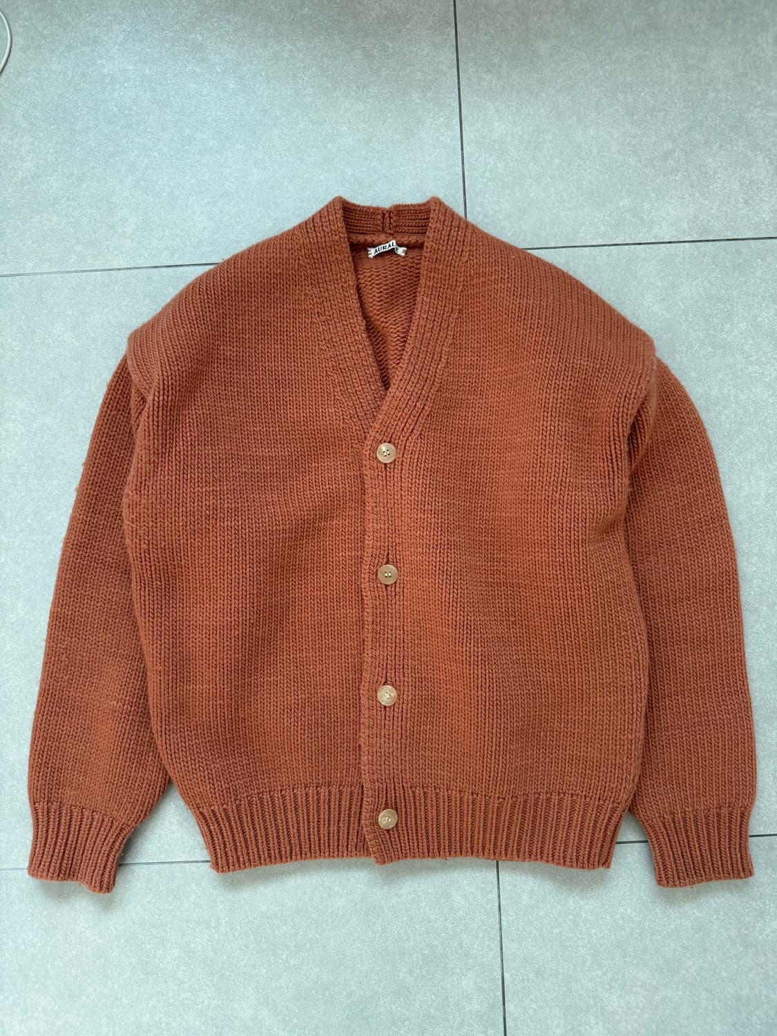 오라리 SUPER MILLED KNIT BIG CARDIGAN 상품이미지1