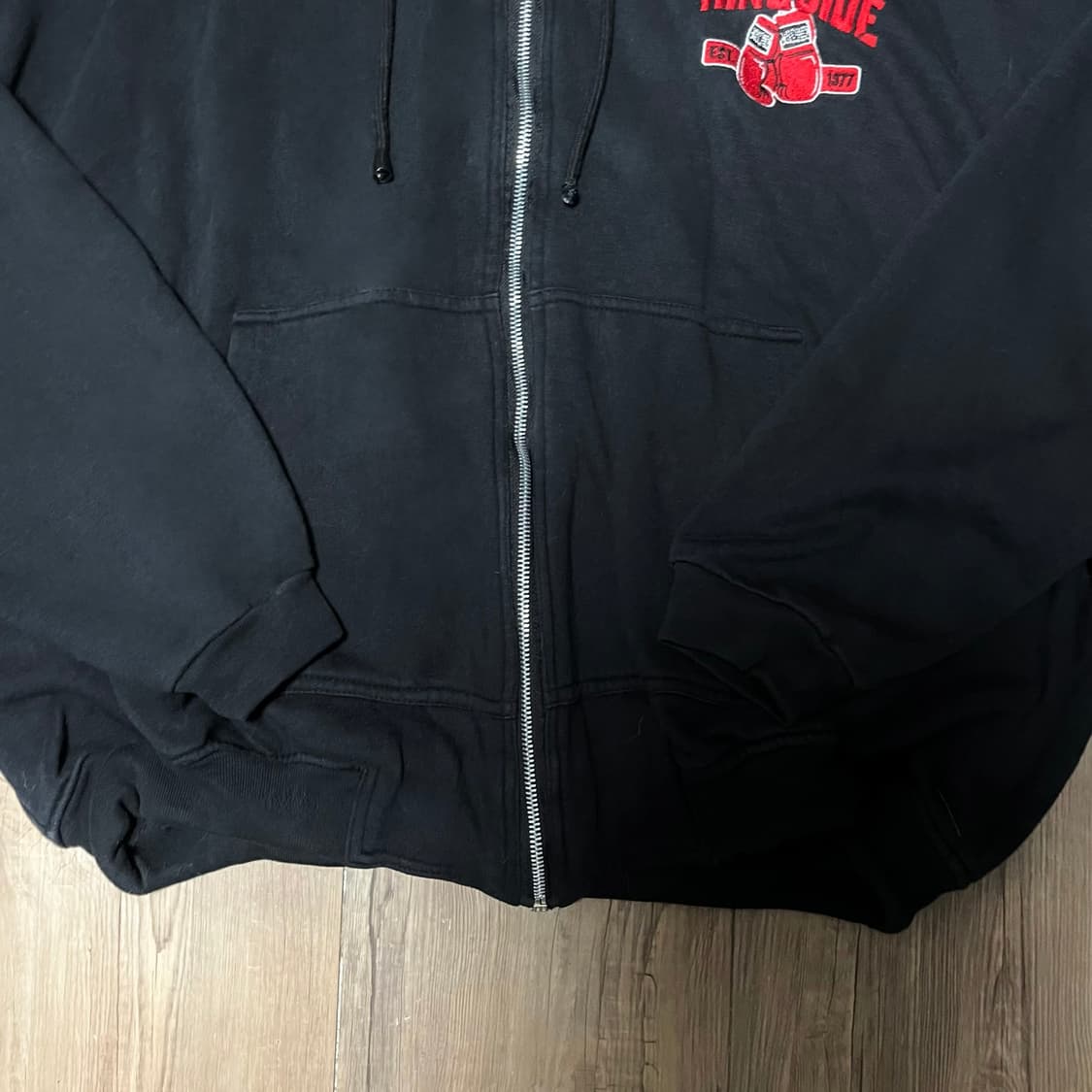 올드스쿨 럭비 블랙 후드티 상품이미지5