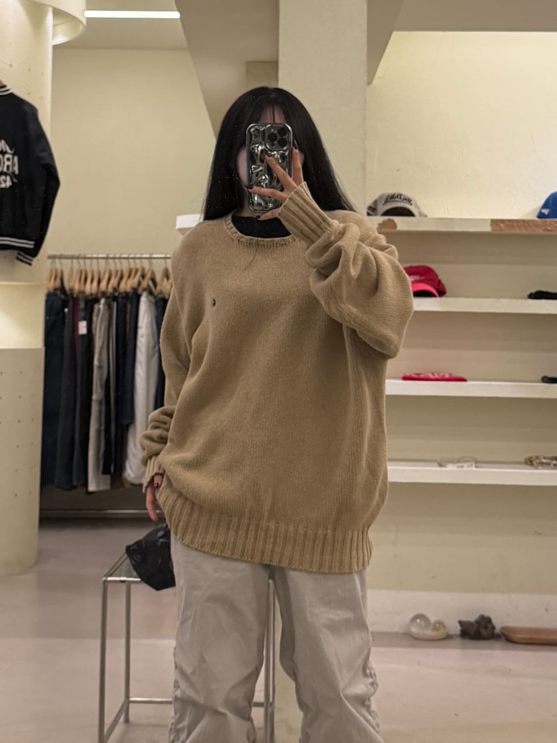 폴로 랄프로렌 코튼 니트 스웨터 베이지 U1639 상품이미지1