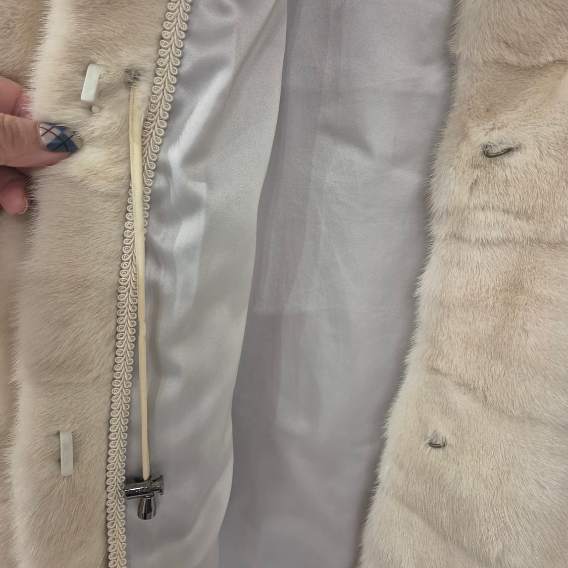 코펜하겐 플래티넘 밍크 후드 코트 55~66 상품이미지5