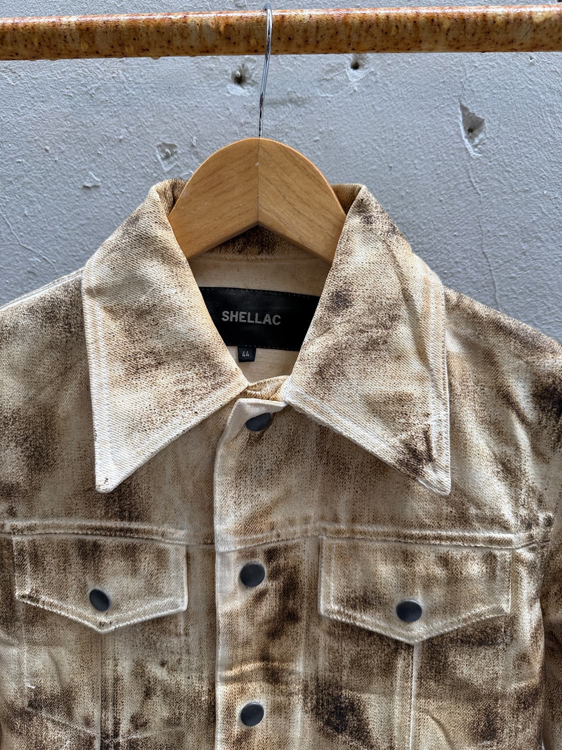 shellac 더티워시 코티드셔츠 상품이미지5