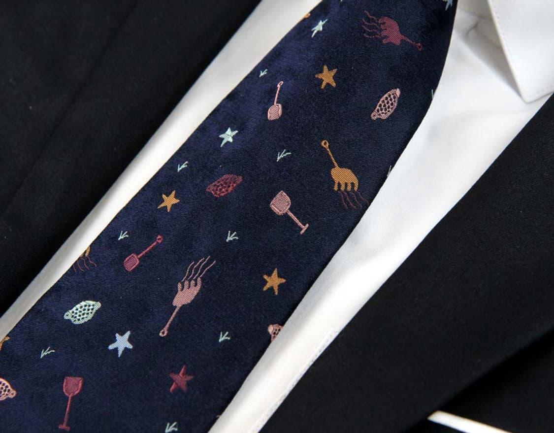 불가리 9.7cm A+등급 세븐폴더 남자 명품 넥타이 상품이미지6