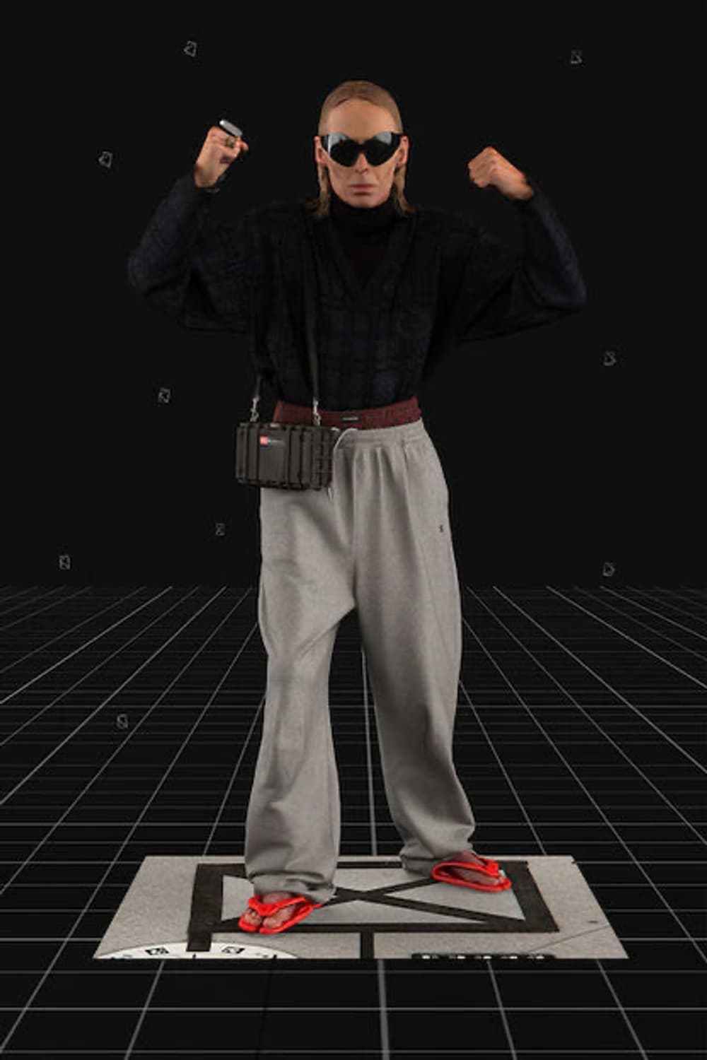 (M)발렌시아가 트롱프뢰유 더블 웨이스트 복서 스웻팬츠 상품이미지1