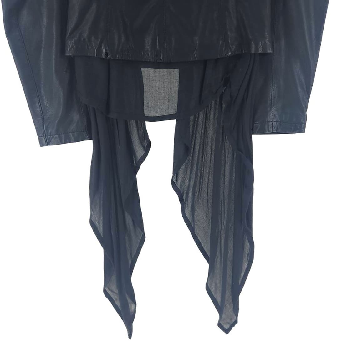 [여6]올세인츠 블랙 레이어드 가죽 자켓[Y64-005] 상품이미지8