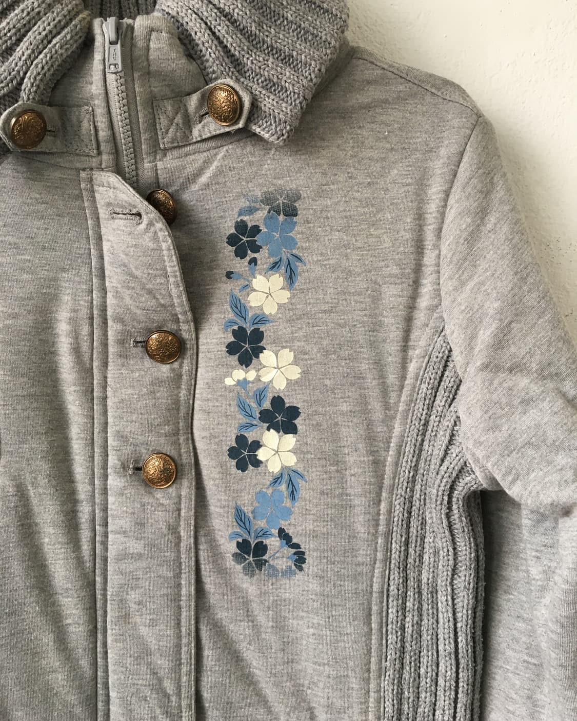 Printing point ribbed layered jacket 상품이미지5