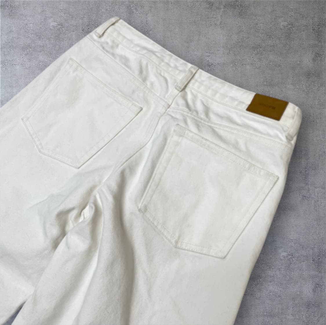 샵엠 Shopm 화이트 그레이스 데님 팬츠 M 상품이미지7