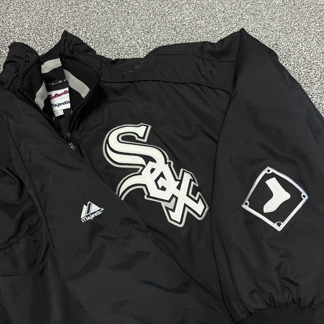 90s 빈티지 마제스틱 화이트삭스 덕아웃 자켓 상품이미지8