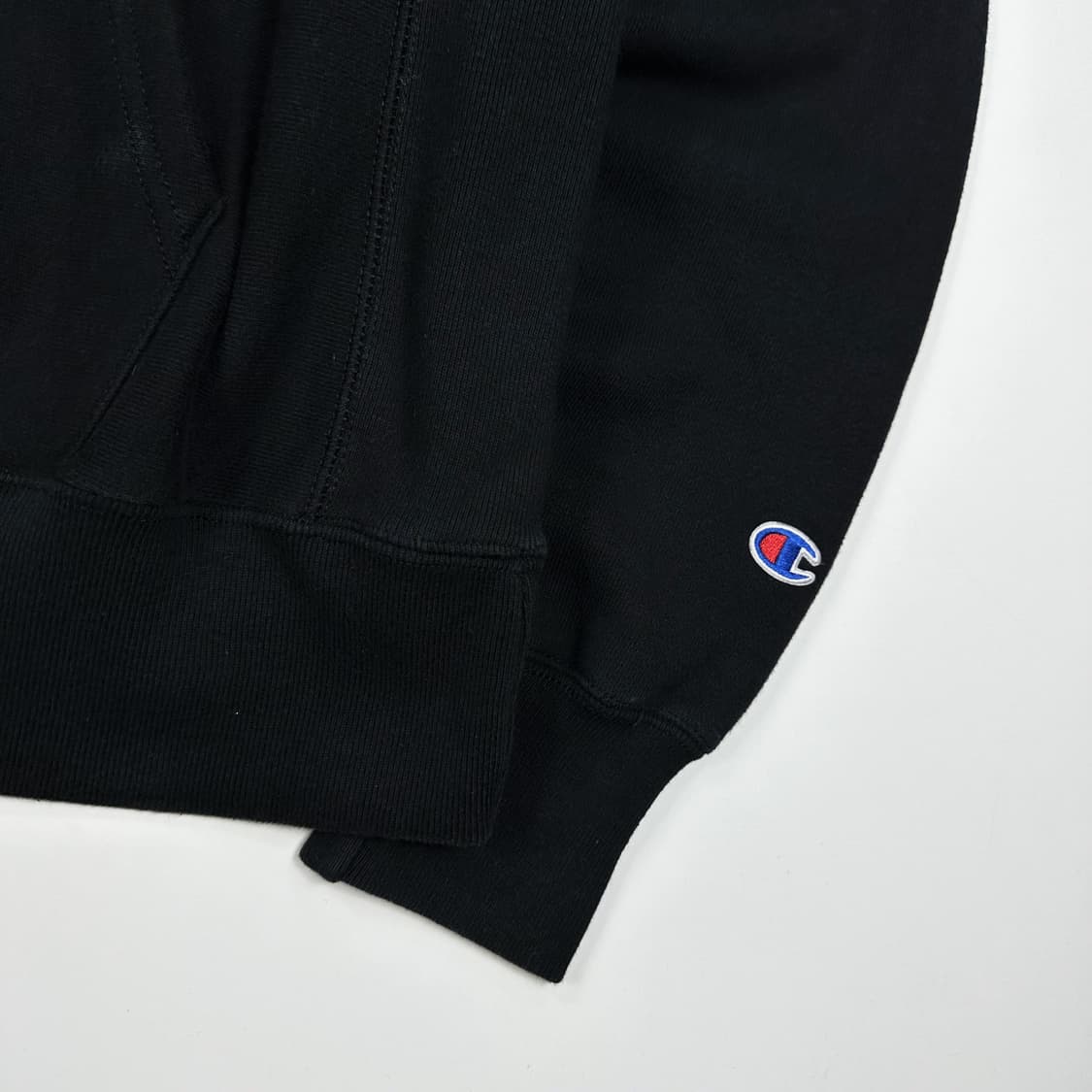 챔피온 리버스위브 헤비 블랙 후드티 (XL) 상품이미지4