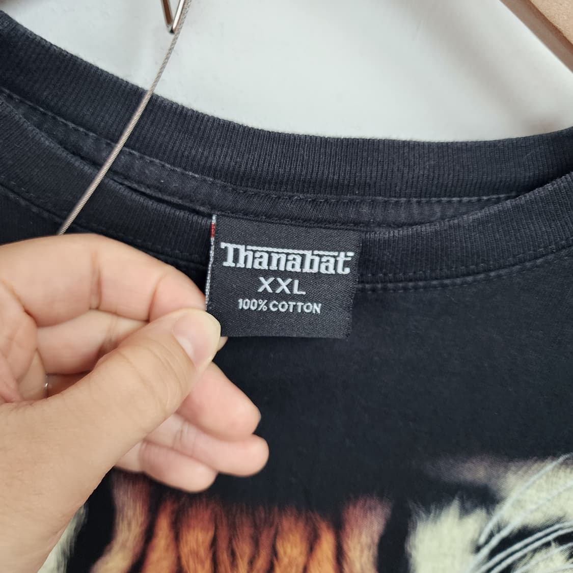 블랙 타이거 프린팅 반팔 티셔츠 상품이미지6