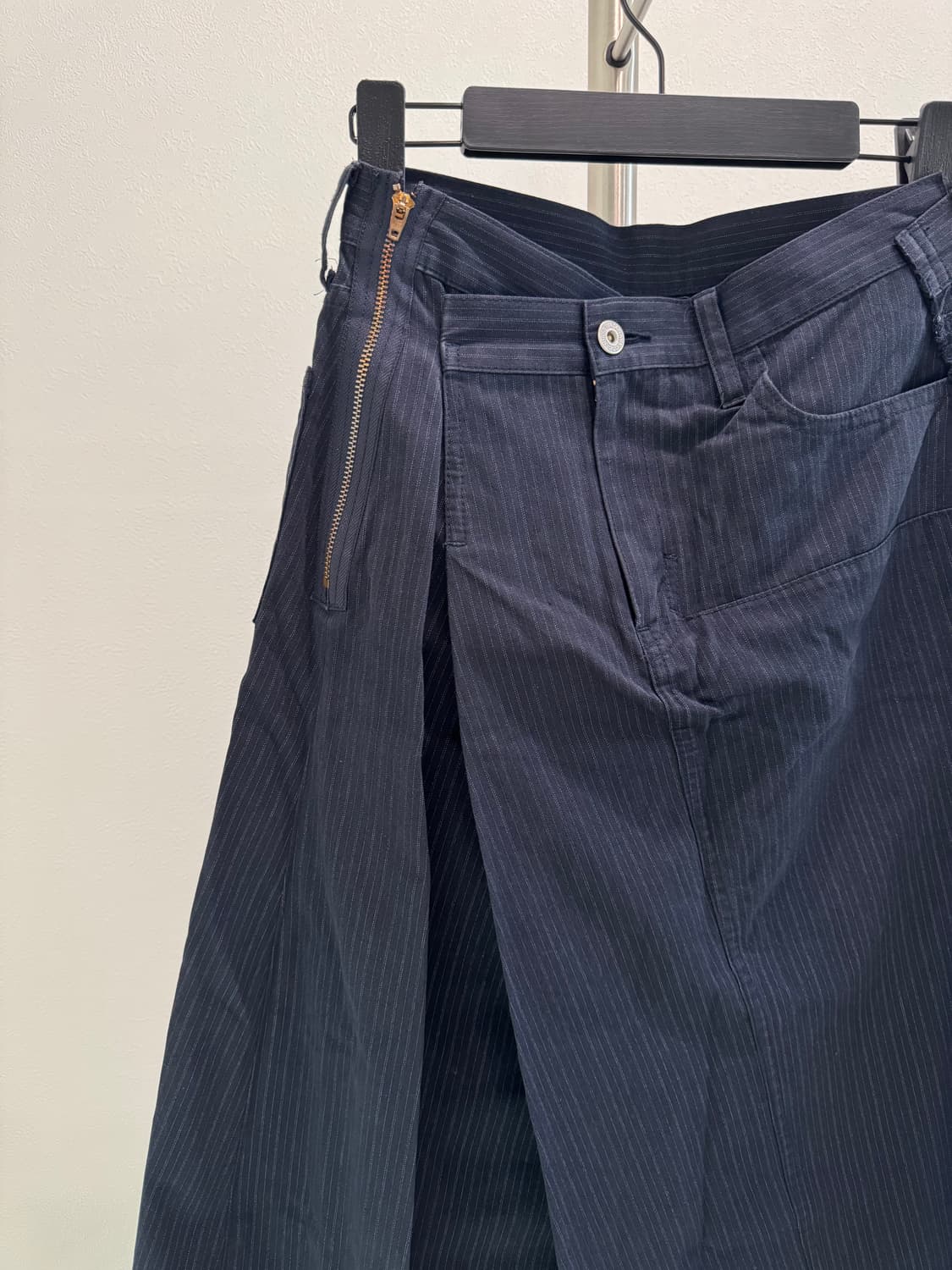 준야와타나베 16ss 스트라이프 비대칭 스커트 상품이미지2