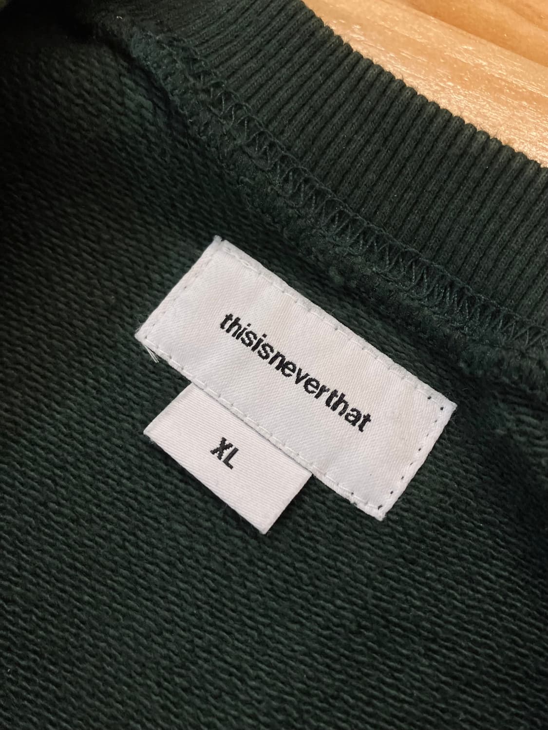 디스이즈네버댓 맨투맨 딥그린 XL    #csz3781 상품이미지5