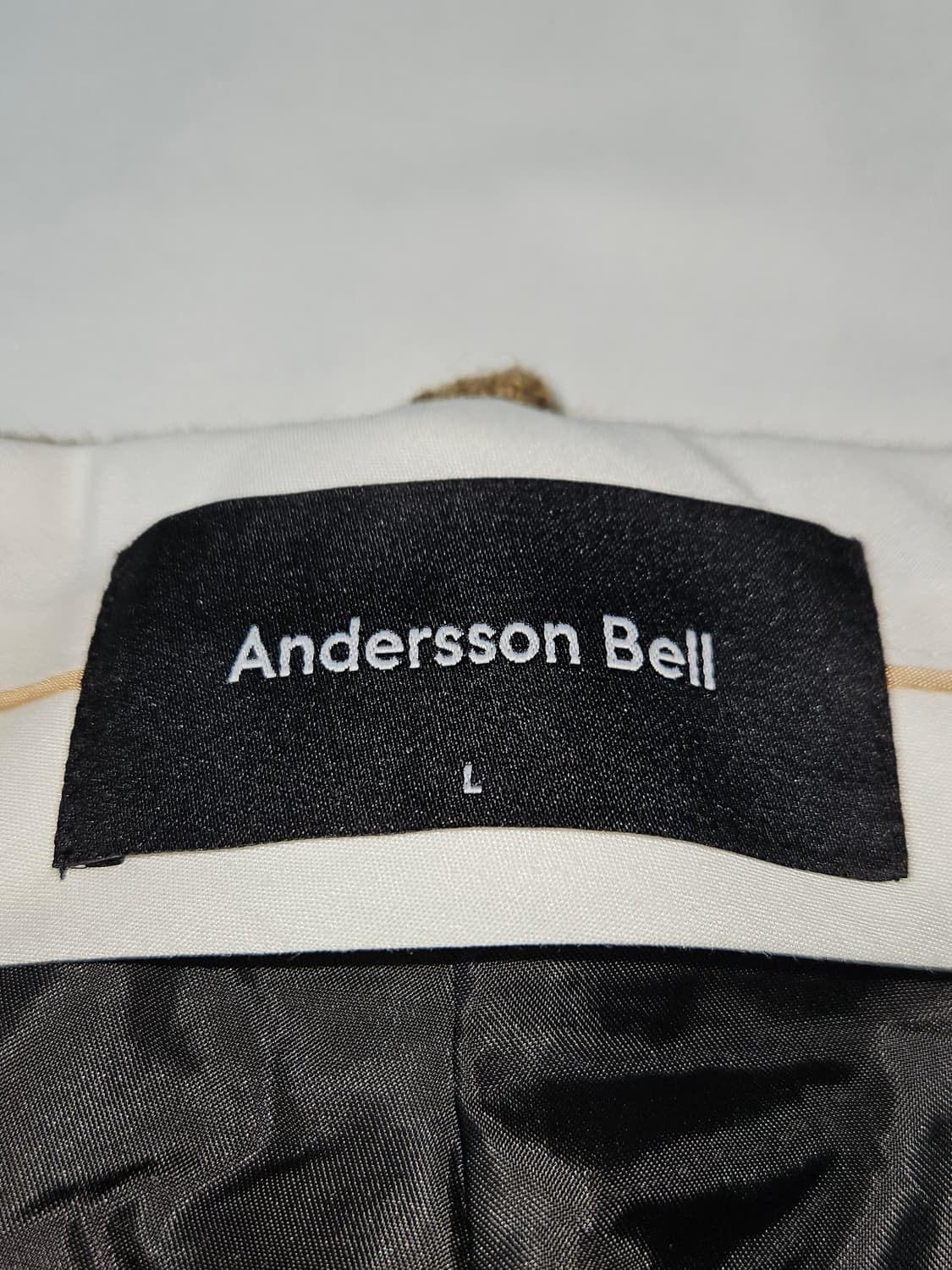 앤더슨벨 프리마 카고 와이드 팬츠 포켓 트라우저 트위드 울 L 상품이미지5