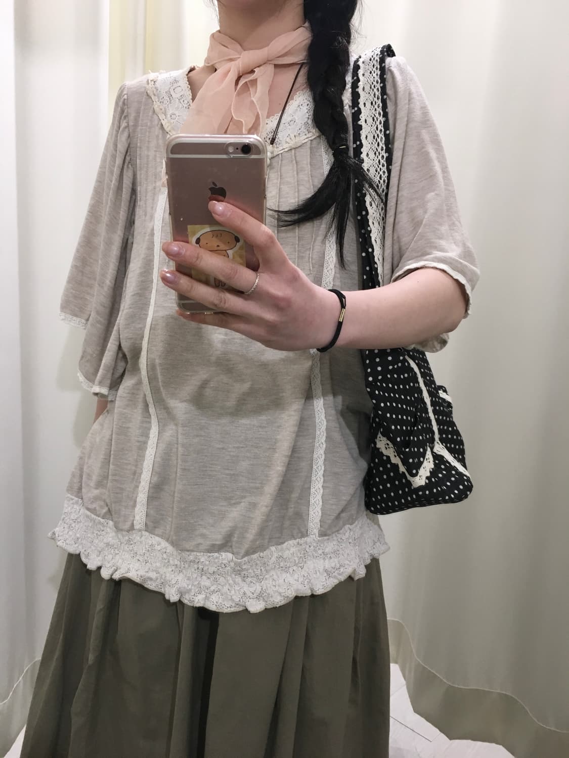 모리걸 레이스 코튼 블라우스 상품이미지5