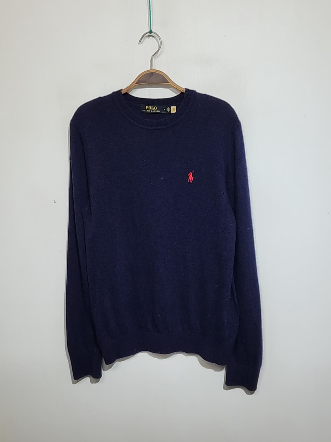 (L) 랄프로렌 폴로 니트 네이비 스웨터 로고 라운드  상품이미지1