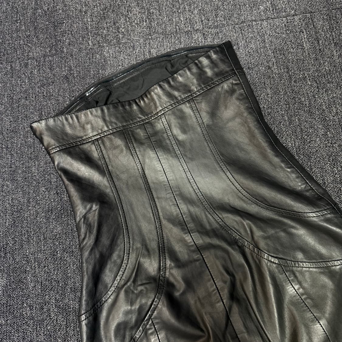 알마니 익스체인지 양가죽 튜브 원피스  상품이미지5