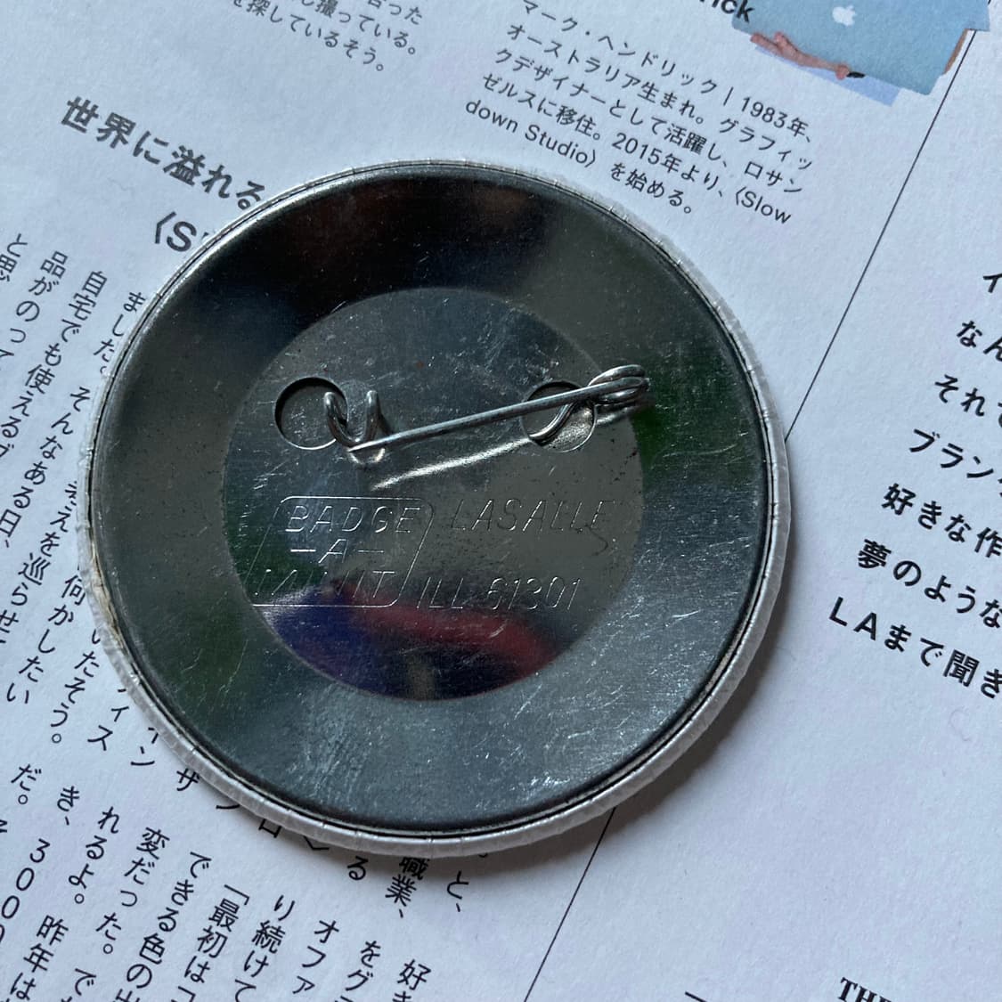 빈티지 ISU 레드버드 프린팅 핀 버튼 뱃지 브로치 악세사리 상품이미지2