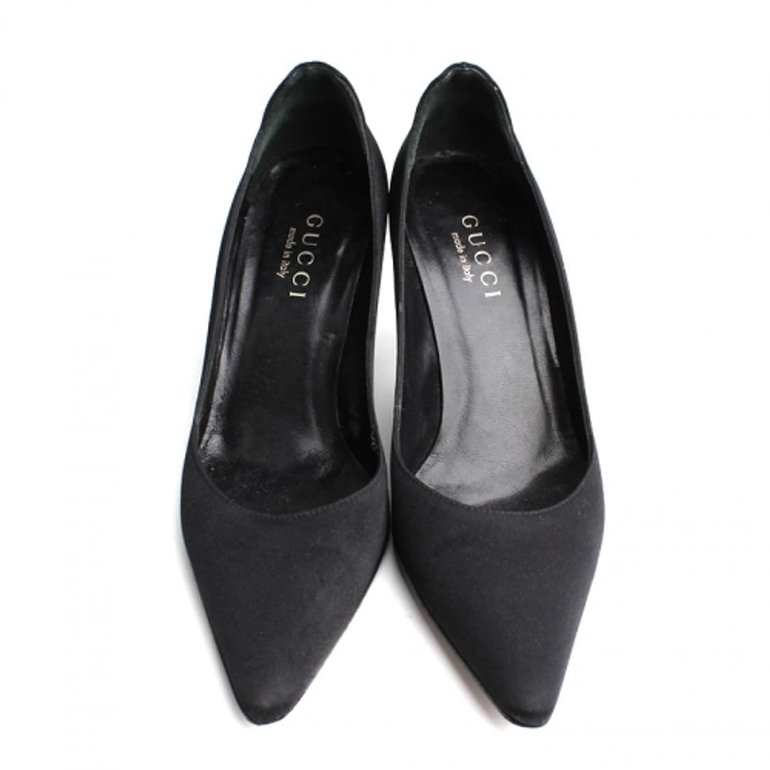 구찌 블랙 새틴 펌프스 36.5 상품이미지2