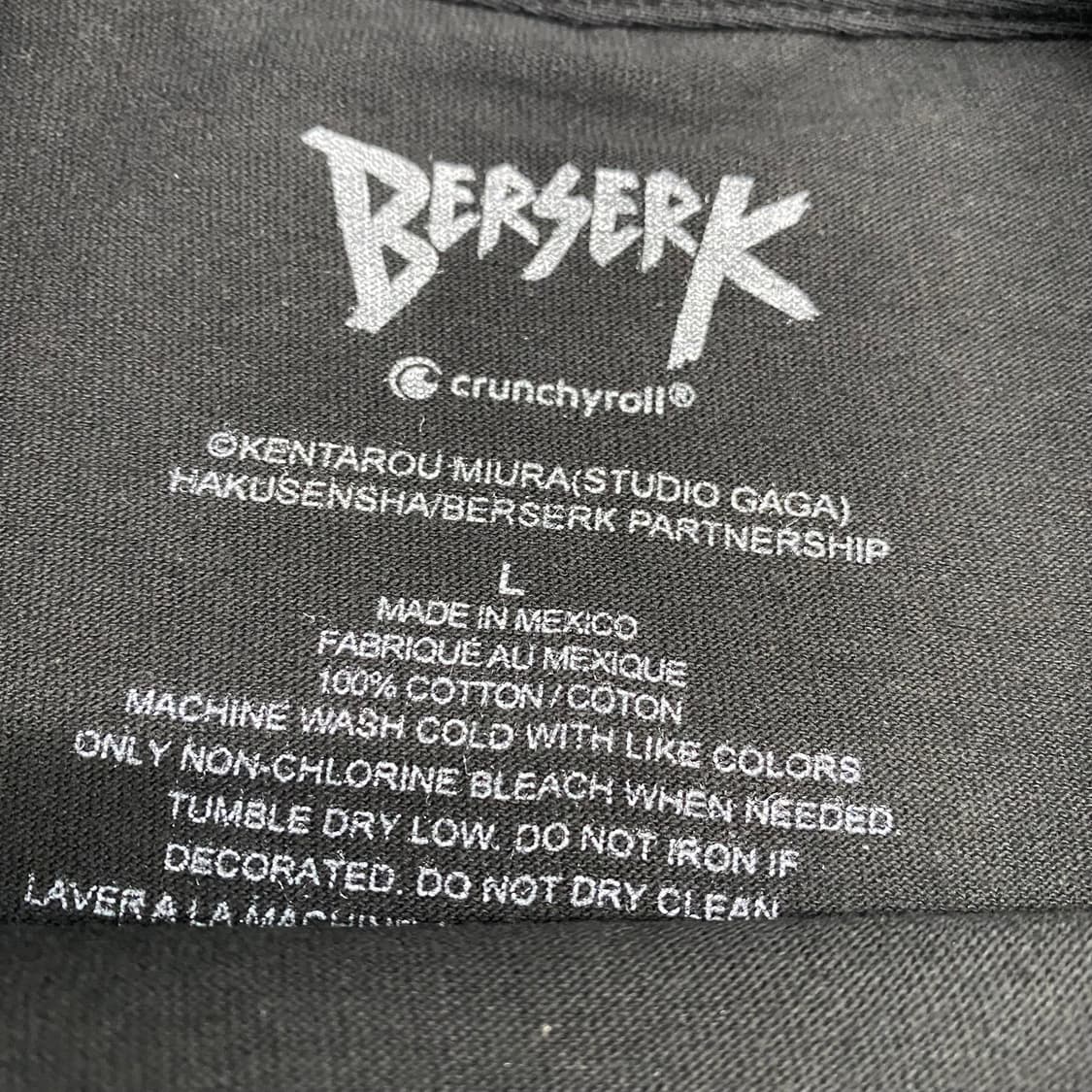 베르세르크 오피셜 애니메이션 티셔츠 상품이미지3