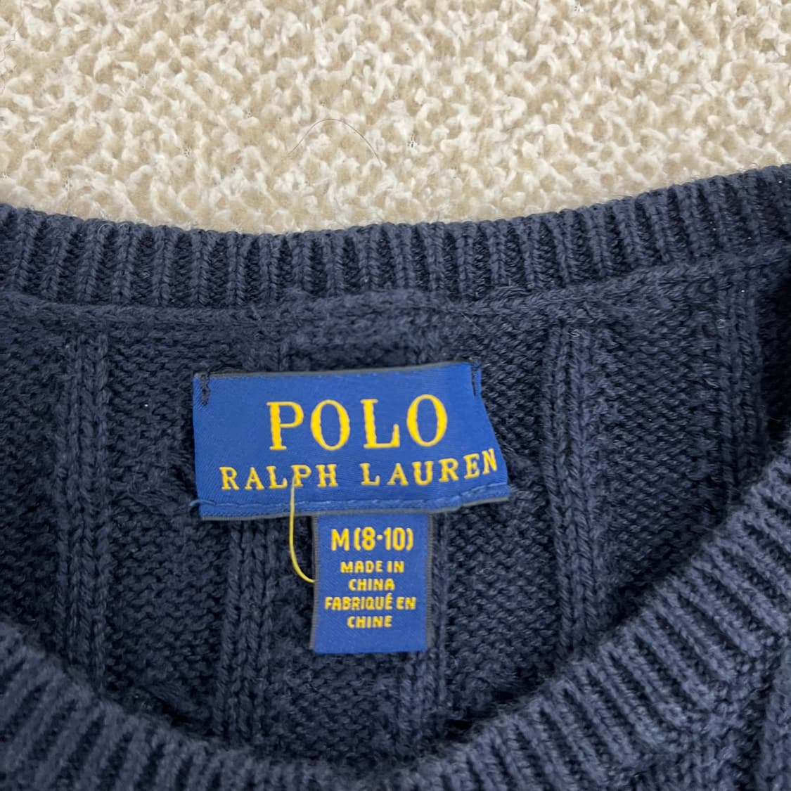 M 폴로 키즈 케이블 프릴 니트 가디건 0203M1 상품이미지2