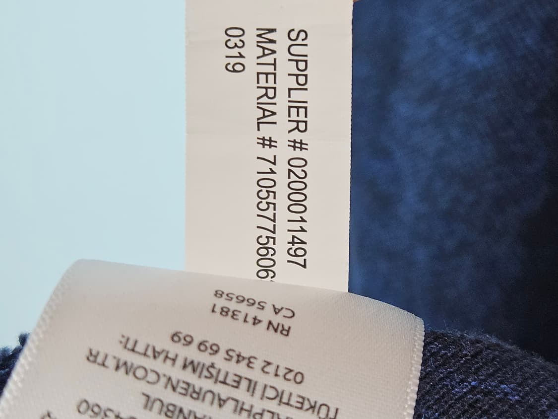 폴로 랄프로렌 신형 네이비 카라티 반팔 피케티 슬림핏 M 남성 정품 상품이미지6