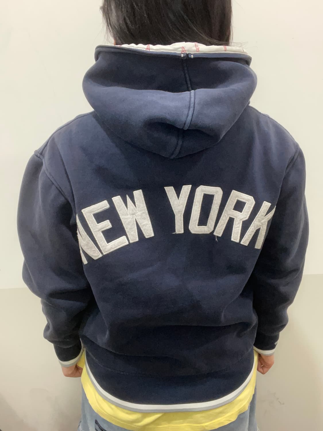 Mitchell & Ness 뉴욕 양키스 빅로고 풀 후드집업 상품이미지3