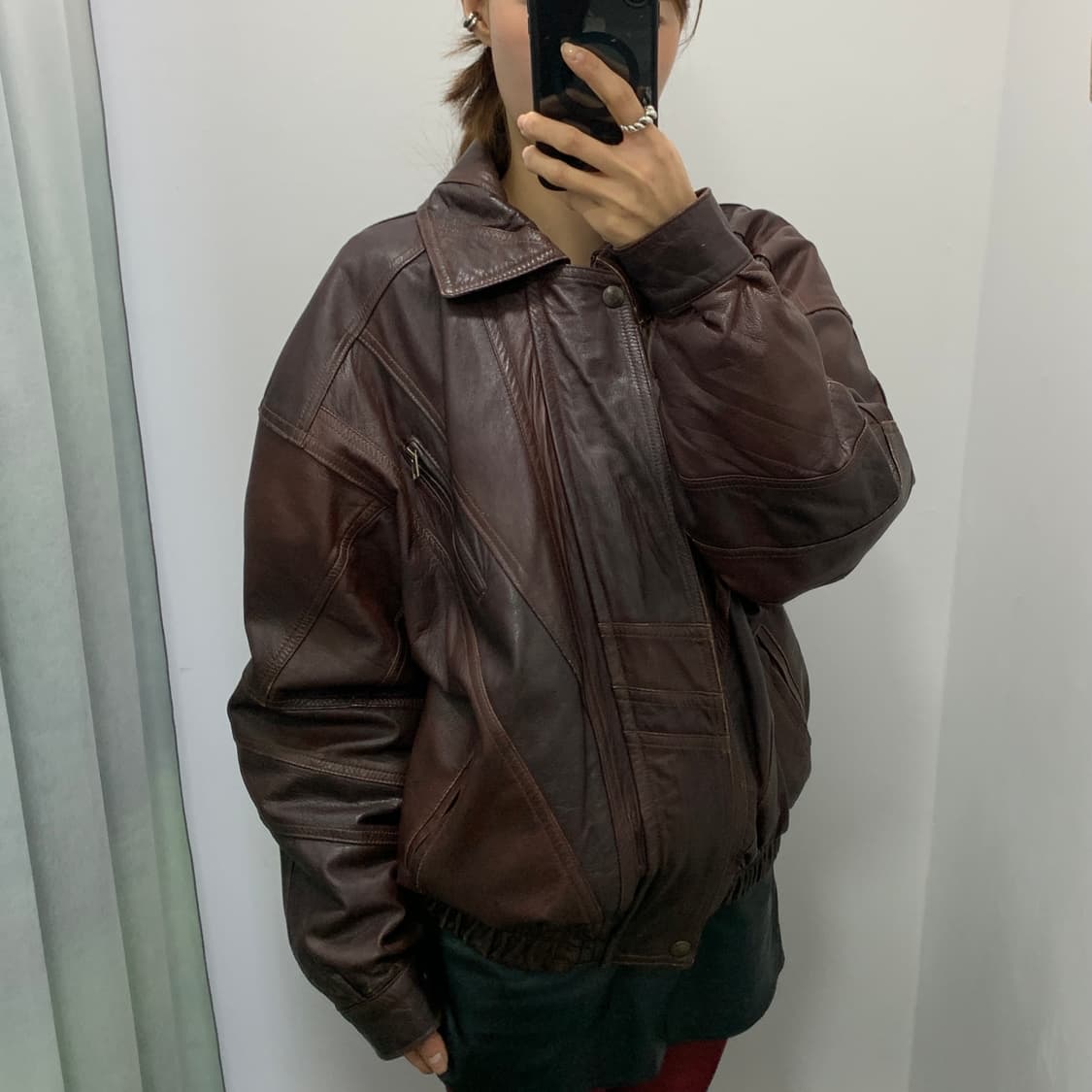 vintage 소가죽 자켓 (Made in italy) 상품이미지6