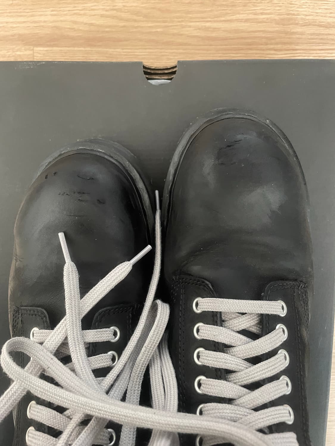 [290] 닥터마틴 릭오웬스 쿼드솔 스틸토 부츠 블랙 상품이미지3