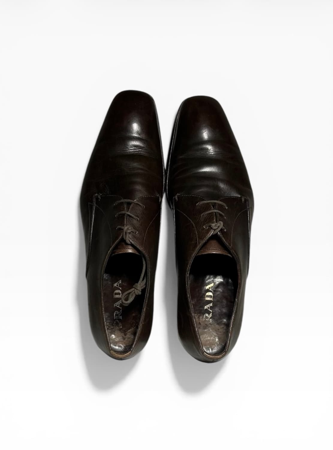프라다 브라운 더비 슈즈 상품이미지4