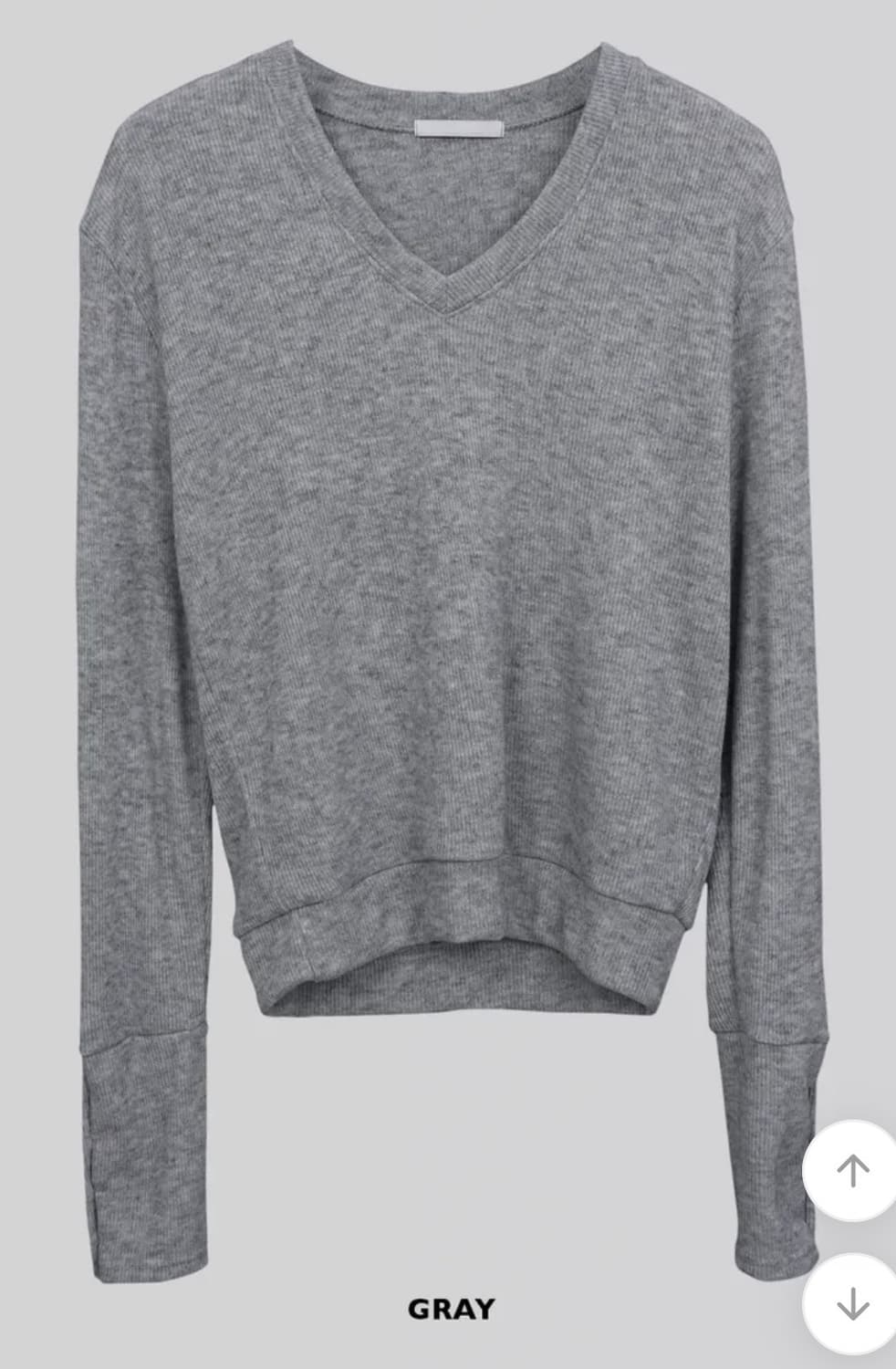 어텀 레오버튼V니트- 그레이 상품이미지2