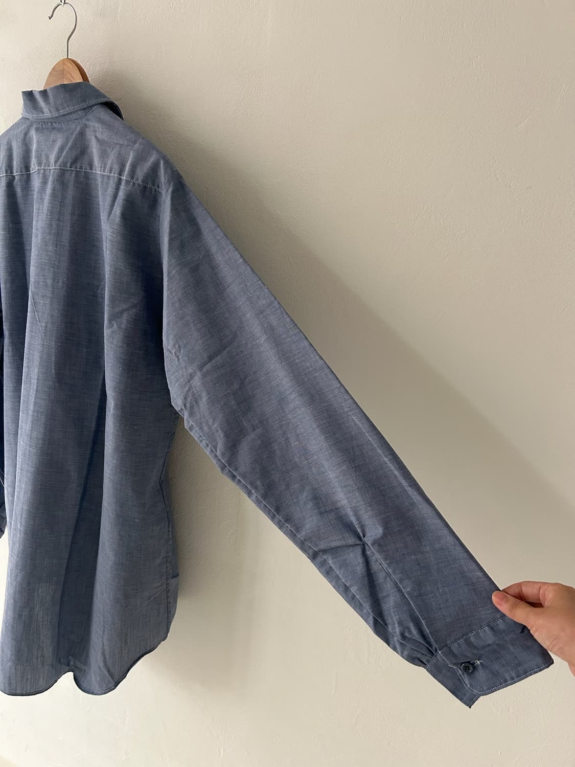 80's vtg Key imperial Chambray Blue shir 상품이미지10