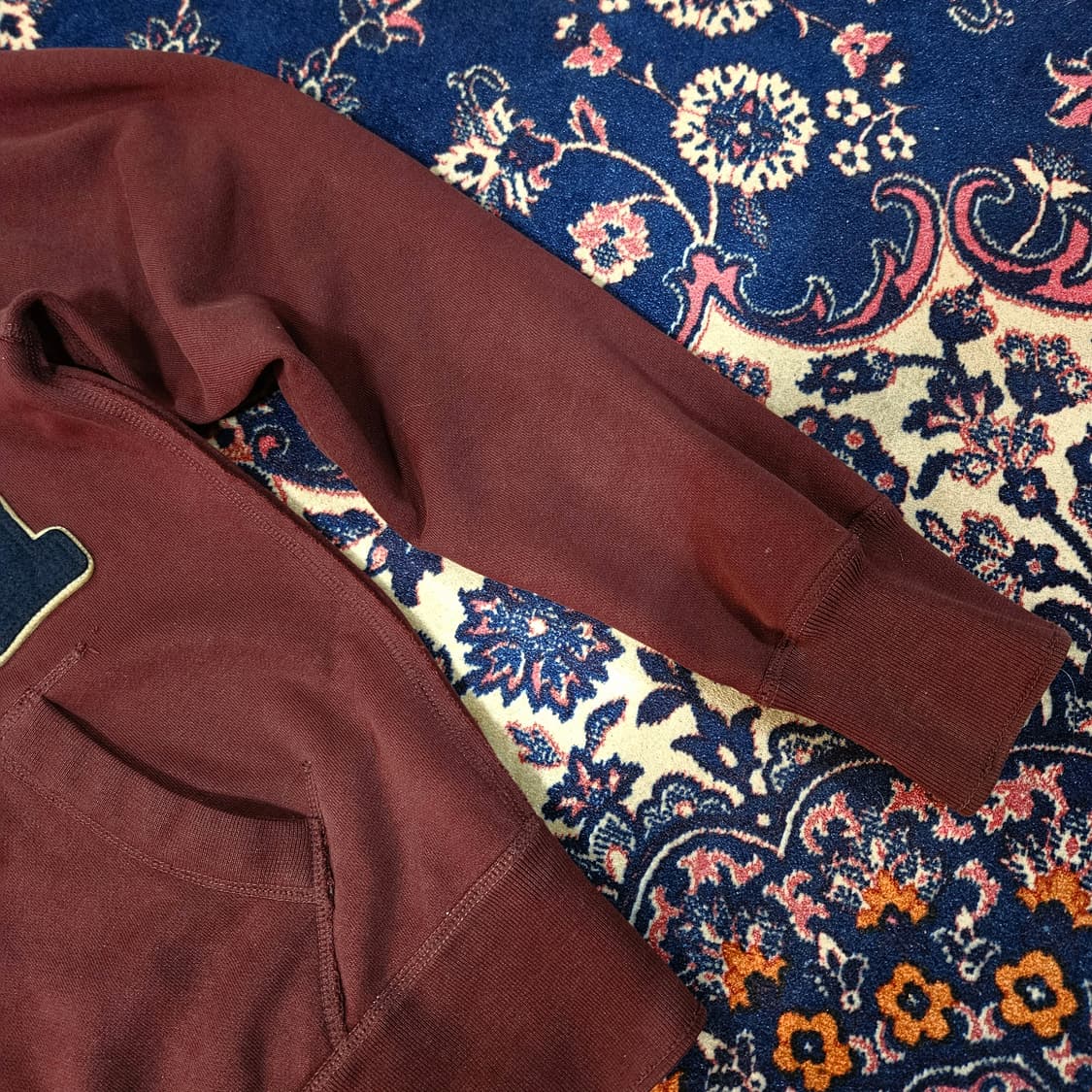 후아유(WHO.A.U) 빈티지 Y2k 레터링 기모 후드집업 L size 상품이미지5