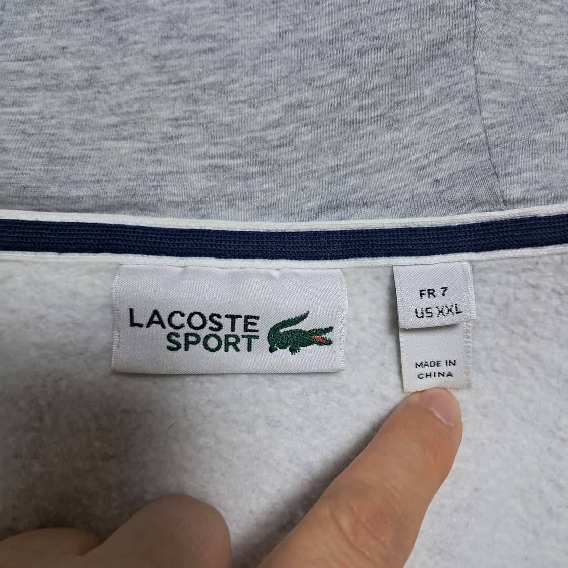 라코스테 스포츠 남성 기모 후드집업 XXL(상태상급) 상품이미지10