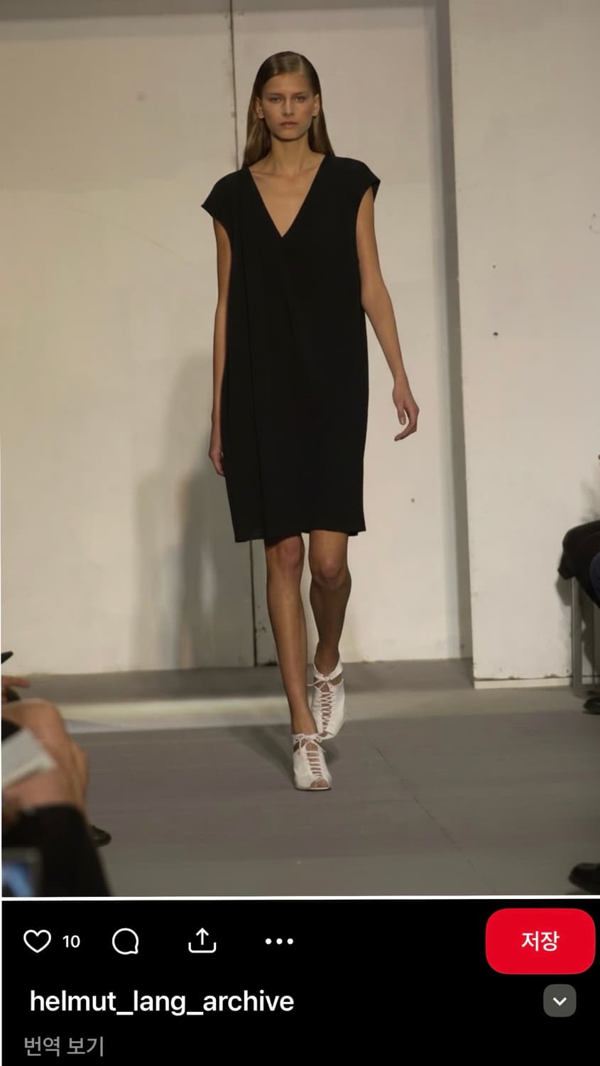 헬무트 랭 비대칭 드레이프 원피스 상품이미지2