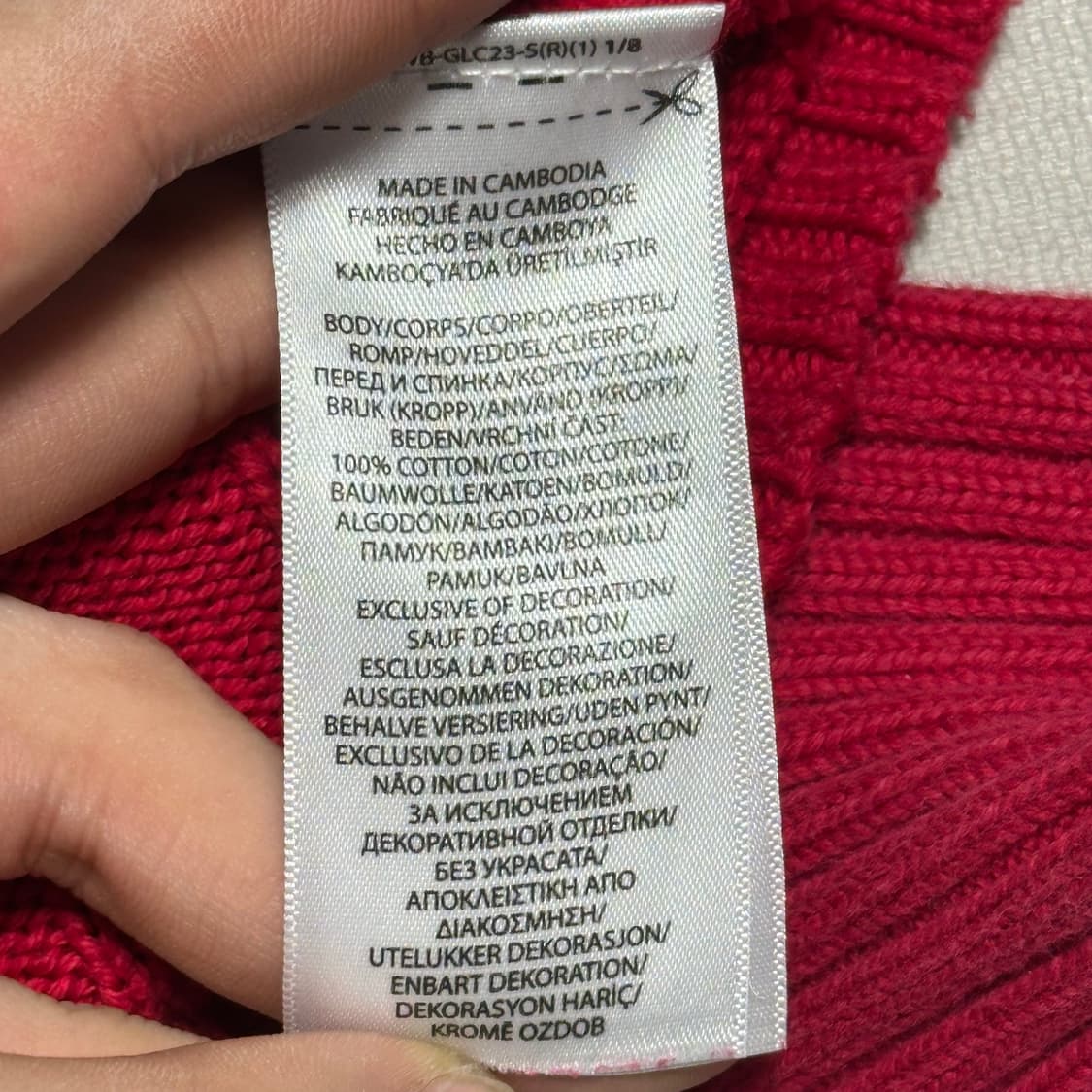 Polo Ralph Lauren 정품 인증 레드 케이블 코튼 니트 상품이미지5