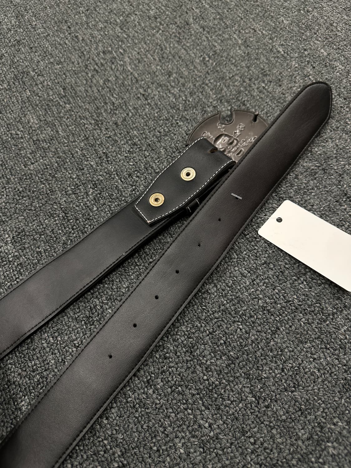 빈티지 웨스턴 버클 가죽벨트 블랙 상품이미지4