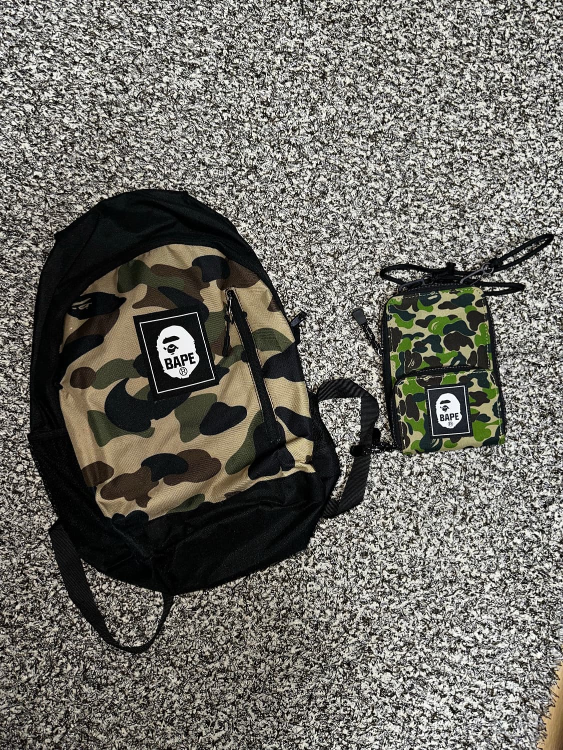 베이프 카모 백팩 크로스백 일괄 상품이미지1