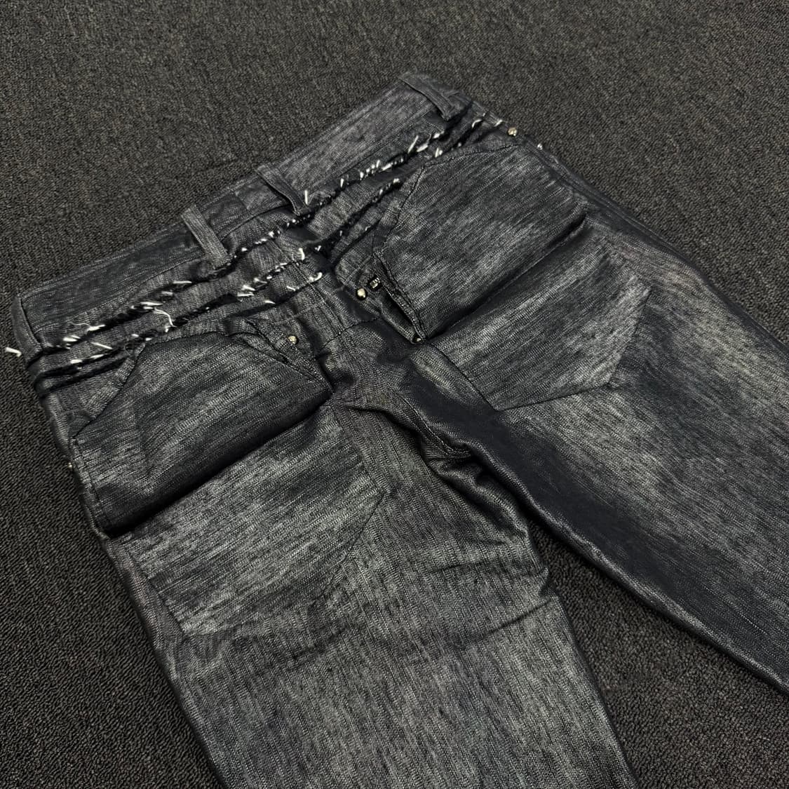 KOHSHIN SATOH 코신사토 3D포켓 코팅 데님팬츠 상품이미지8