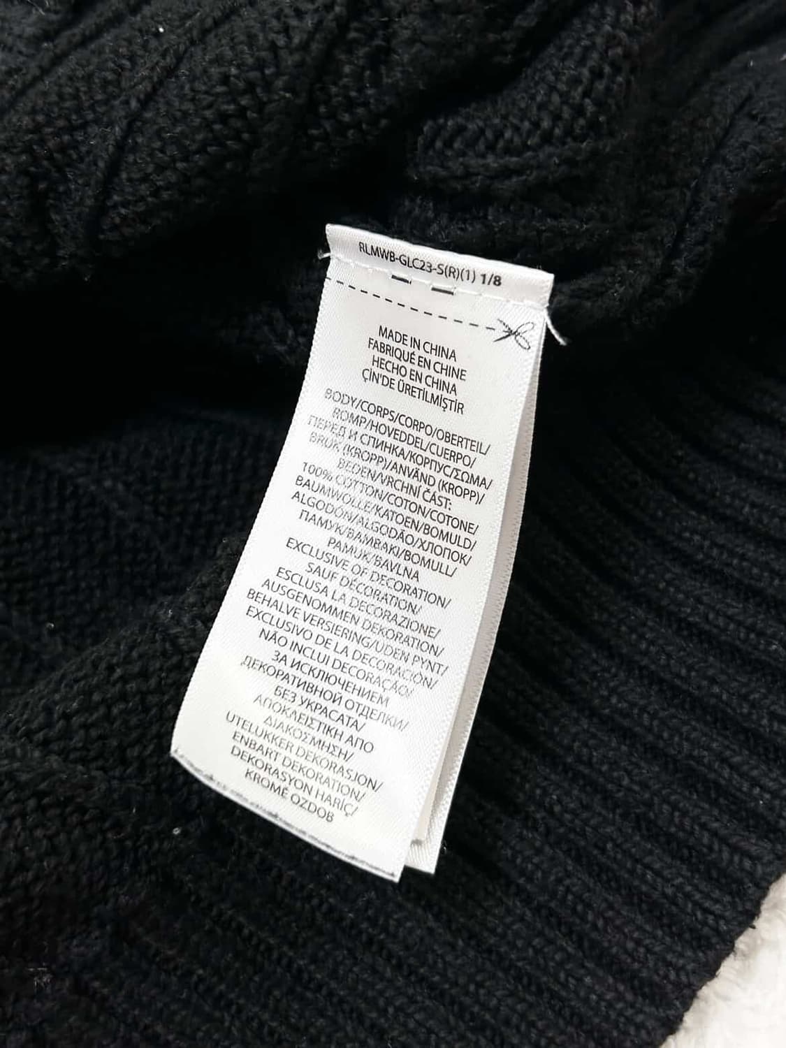 폴로 신형 블랙 케이블니트 상품이미지8