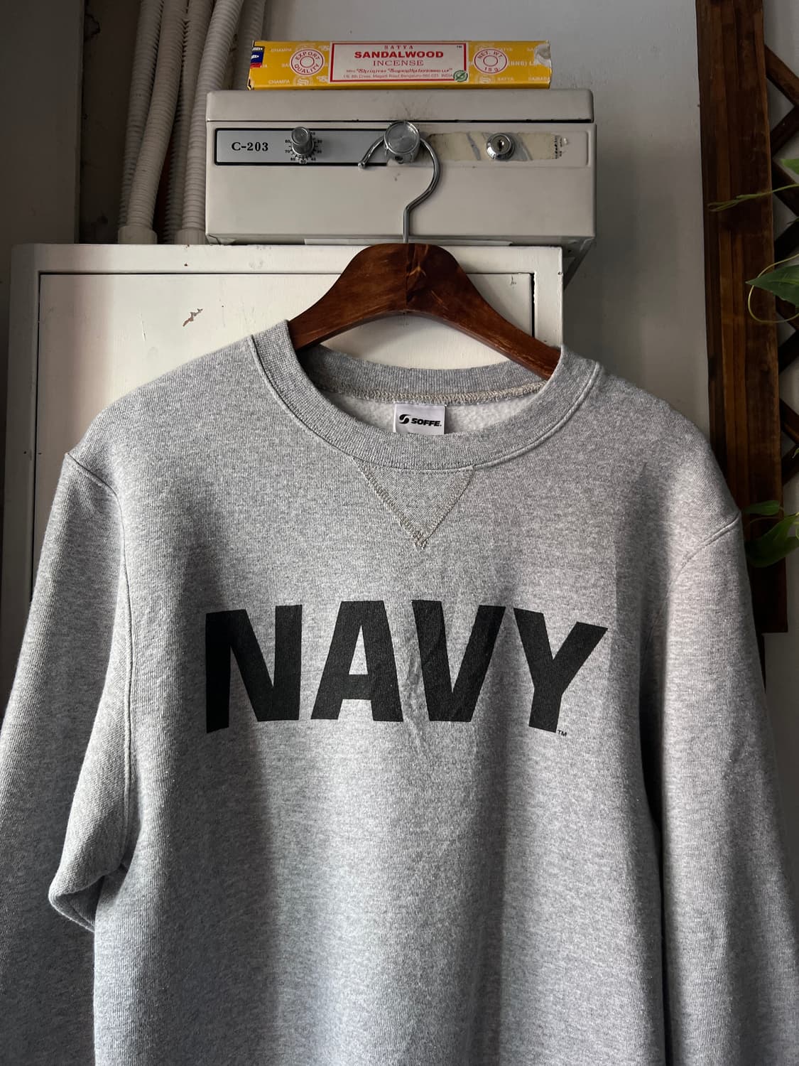 [S]오리지널 U.S NAVY 미 해군 그레이 스웻셔츠 상품이미지2