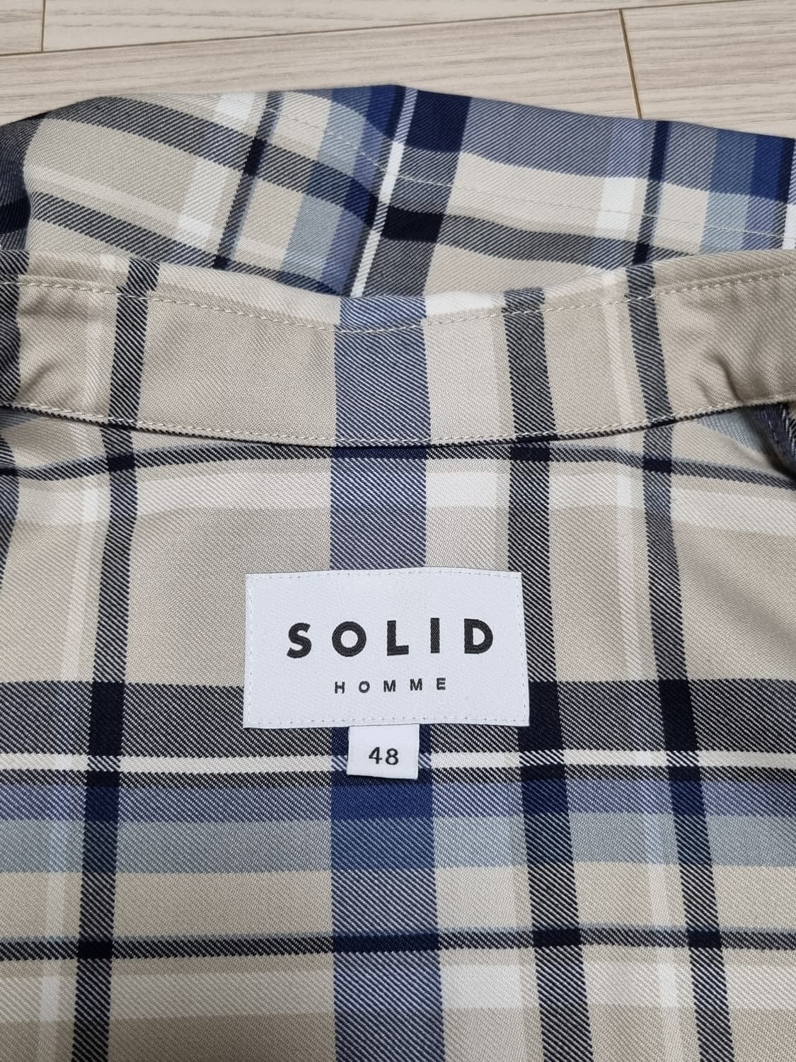 솔리드옴므 체크셔츠 상품이미지3